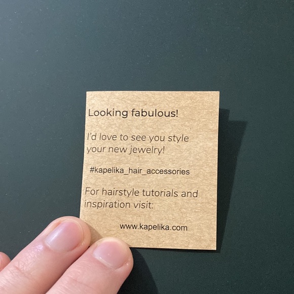 Handmade Copper Metal Oval Hair Pin Slide Barrette - Picture 12 of 14